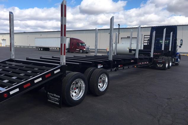 2018 Battle Wagon Trailers 18in Drop Frame with Dovetail Trailer-Log